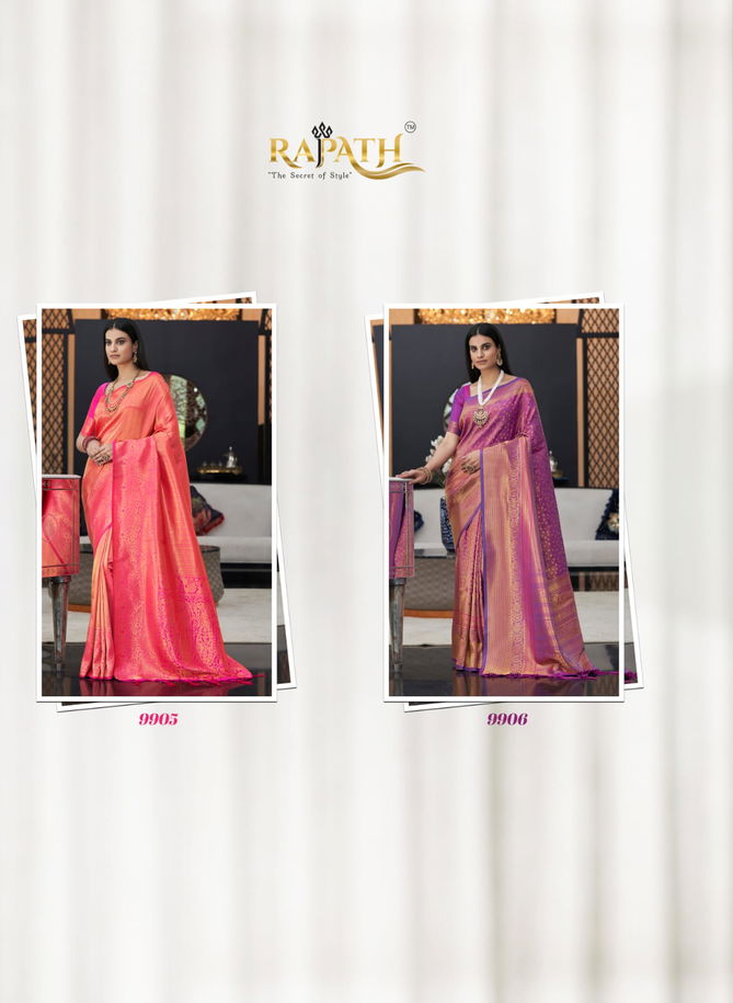 Rajpath Alveera New Exclusive Wear Silk Designer Kanjivaram Saree Collection